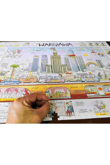 Puzzle 1000 el. Warszawa MDR - Andrzej Mleczko