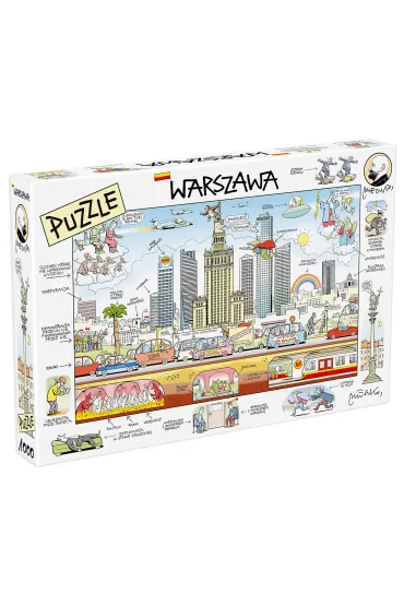 Puzzle 1000 el. Warszawa MDR - Andrzej Mleczko