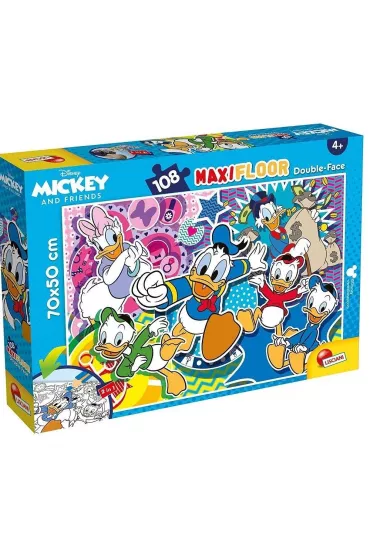 Puzzle dwustronne maxi 108 el. Kaczor Donald Lisciani