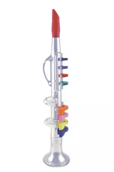 Bontempi Klarnet srebrny 8 klawiszy 42 cm