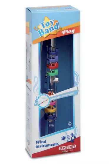 Bontempi Klarnet srebrny 8 klawiszy 42 cm