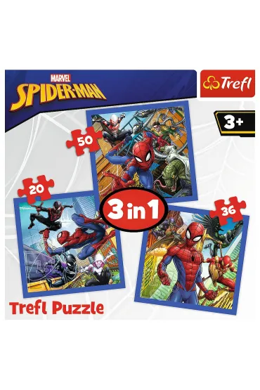 Puzzle Puzzle 3w1 Paj�cza si�a Trefl