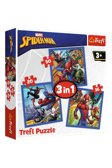 Puzzle Puzzle 3w1 Paj�cza si�a Trefl