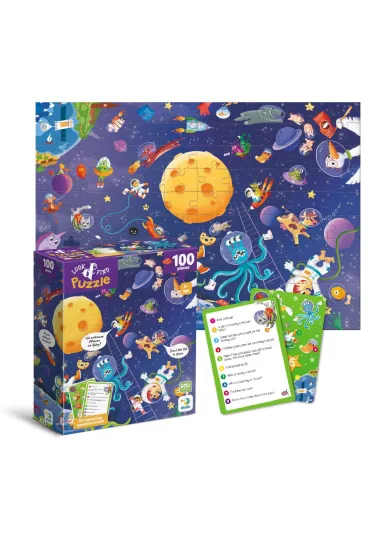 Puzzle 100 Look&Find Szalony kosmos Dodo