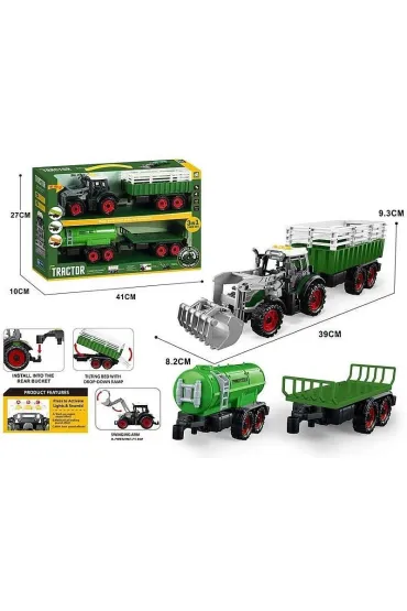 Traktor z przyczep� 41x27x10cm Adar
