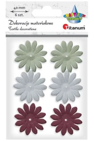 Titanum Kwiaty materia�owe pianka 3D 40 mm
