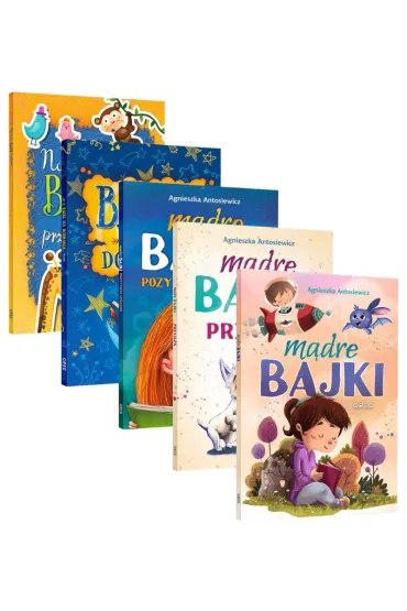 Pakiet Bajki: Najciekawsze bajki przedszkolaka, Bajki na dobranoc, M�dre bajki. Pozytywne my�lenie, Przyja��. M�dre bajki, M�dre bajki - Pakiety na nagrody