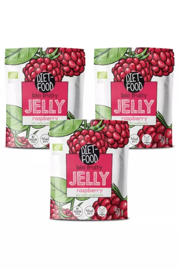 Diet-Food �elki owocowe o smaku maliny Zestaw 3 x 50 g Bio