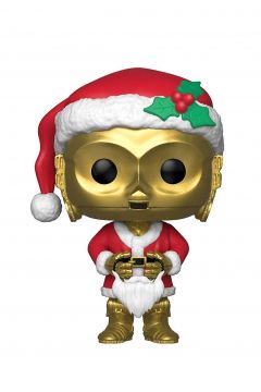 Funko POP Bobble: Star Wars: Holiday Santa C-3PO
