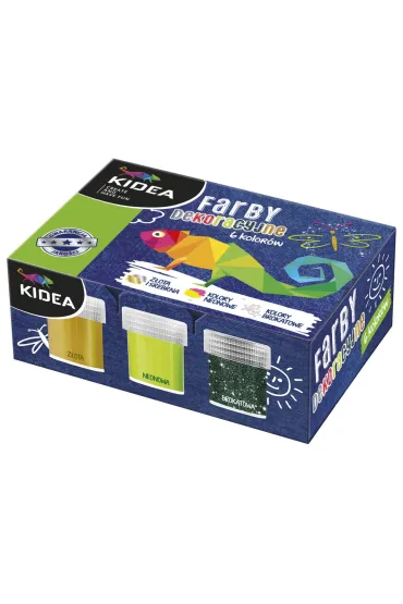 Derform Farby dekoracyjne Kidea 20 ml x 6 kolor�w