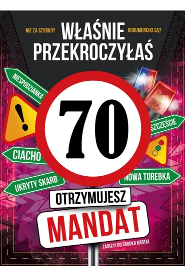 Armin Style KARNET URODZINY 70 B6 Z KOP AS GM-1274 FOL