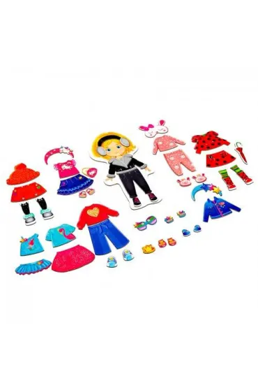 Puzzle Magnetyczna Ubieranka. Nikole Little Fashion Girl Roter Kafer
