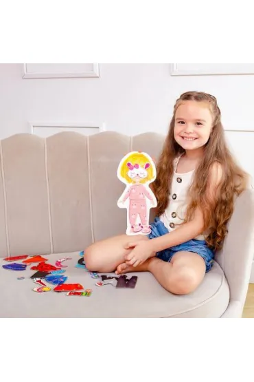 Puzzle Magnetyczna Ubieranka. Nikole Little Fashion Girl Roter Kafer