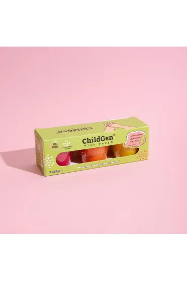Naturalna ciastolina w s�oiczkach 3 kolory ChildGen