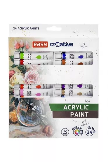 Easy Stationery Farby akrylowe 24x12ml