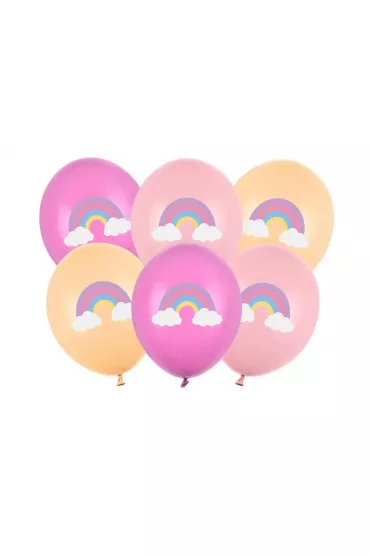 PartyDeco Balony Strong Pastel T�cza mix 30cm