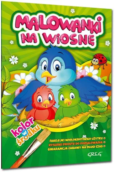 Malowanki z kolorowym wzorem na wiosn�