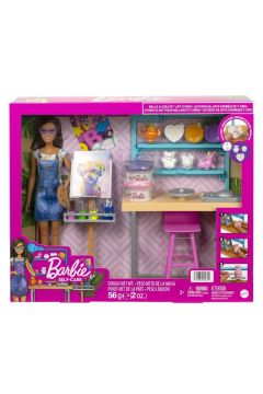 Barbie Pracownia artystyczna Zestaw + lalka HCM85 Mattel