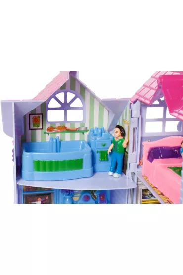 Domek dla lalek Country rozk�adana Villa 18cm Malis
