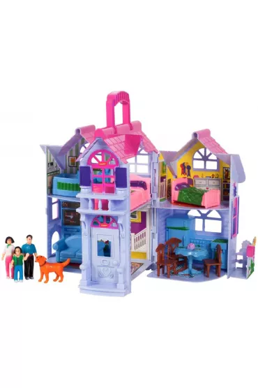 Domek dla lalek Country rozk�adana Villa 18cm Malis