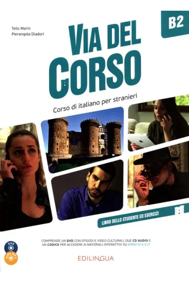 Via del Corso B2 podr�cznik+�wiczenia+CD - Pierangela Diadori, Telis Marin