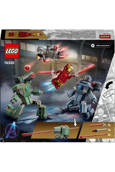 LEGO Marvel Iron Man i War Machine kontra drony Hammera 76320
