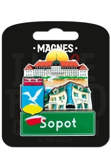 Pan Dragon Magnes I love Poland Sopot ILP-MAG-C-SOP-26