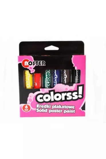 Noster Kredki plakatowe 6 kolor�w