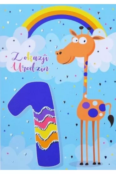Trend Kartka okoliczno�ciowa Urodziny Roczek TS03