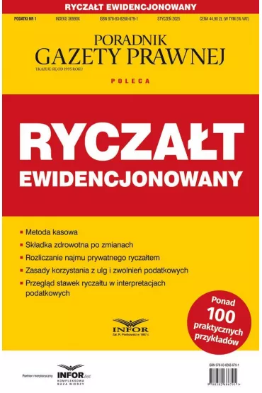 eBook Rycza�t ewidencjonowany Podatki 1/2025 pdf - Grzegorz Zi�kowski