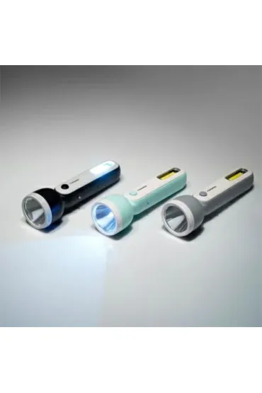 Tiross Latarka �adowalna 3w led+1w cob