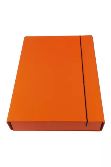 Ziemia Obiecana Teczka box z gumk� pomara�czowa