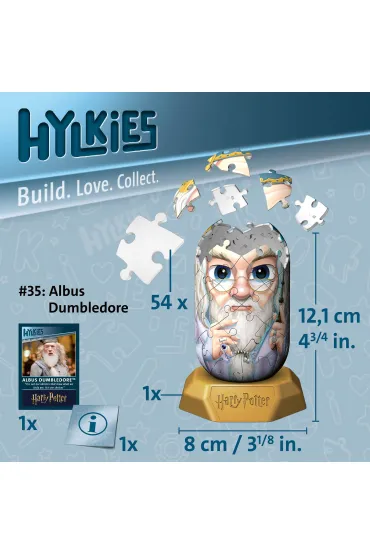 Puzzle 54 el. 3D Hylkies: Albus Dumbledore Ravensburger