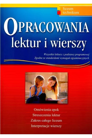 Opracowania lektur i wierszy - liceum, technikum - Anna Marzec, Dariusz Pietrzyk, Robert Rychlicki