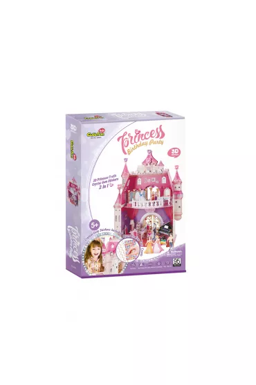 Puzzle 3D 95 el. Princess Birthday Party Cubic Fun