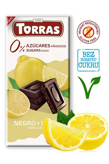 Torras Czekolada gorzka z cytryn� bezglutenowa 75 g