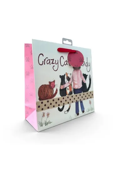 Alex Clark Torebka prezentowa ma�a - Crazy Cat Lady Kociara