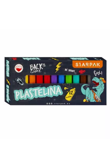 Plastelina 12 kolor�w Dino Skate STARPAK 536883 12 szt.