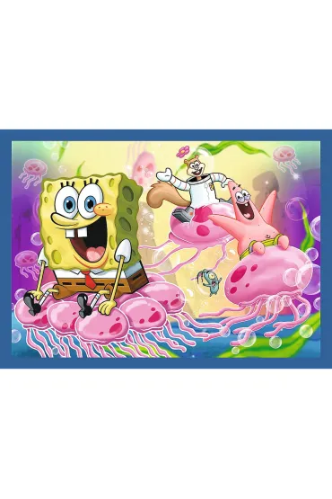 Puzzle 4w1 - Podwodne �ycie SpongeBoba (35+48+54+70 el.) Trefl