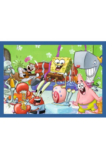 Puzzle 4w1 - Podwodne �ycie SpongeBoba (35+48+54+70 el.) Trefl