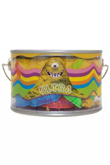 Ultra Piasek ��ty - puszka 200g + 5 foremek Zamek Epee