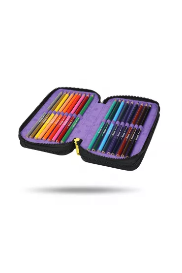 CoolPack Pi�rnik potr�jny z wyposa�eniem Jumper 3 Stitch Black