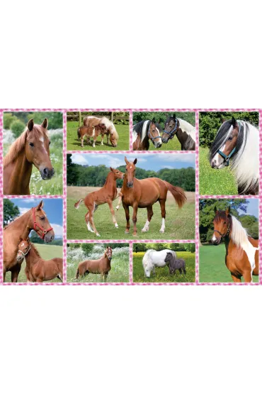 Puzzle 150 el. Konie G3