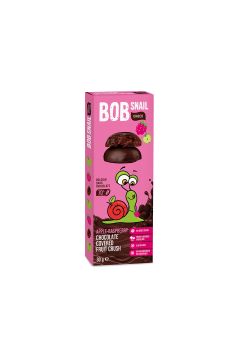 Bob Snail Przekąska jabłkowo-malinowa w ciemnej czekoladzie 30 g