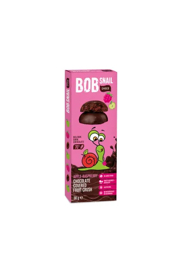 Bob Snail Przek�ska jab�kowo-malinowa w ciemnej czekoladzie 30 g