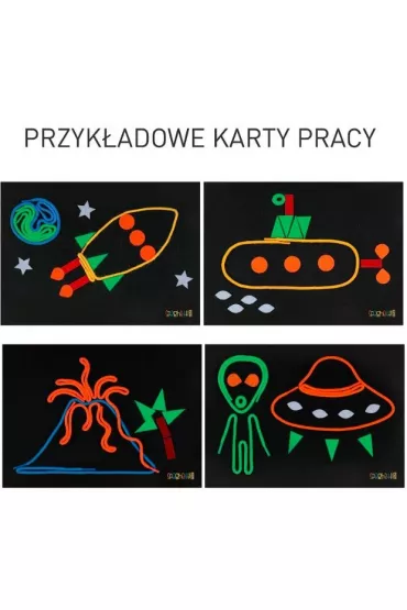 Zestaw Spaghetti Fluo Korbo