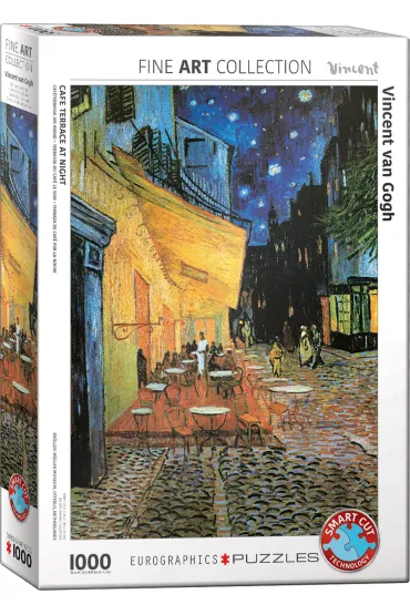 Puzzle 1000 el. Kawiarnia i taras w nocy Eurographics