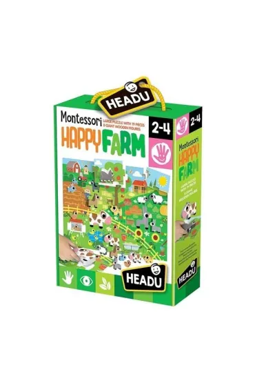 Puzzle Montessori szcz�liwa Farma * Headu