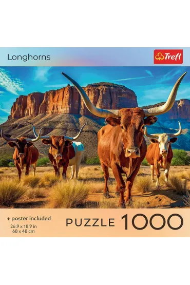 Puzzle 1000 USA Collection: Longhorns TREFL