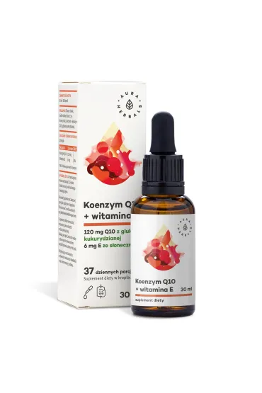 Aura Herbals Koenzym Q10 + Witamina E Suplement diety 30 ml